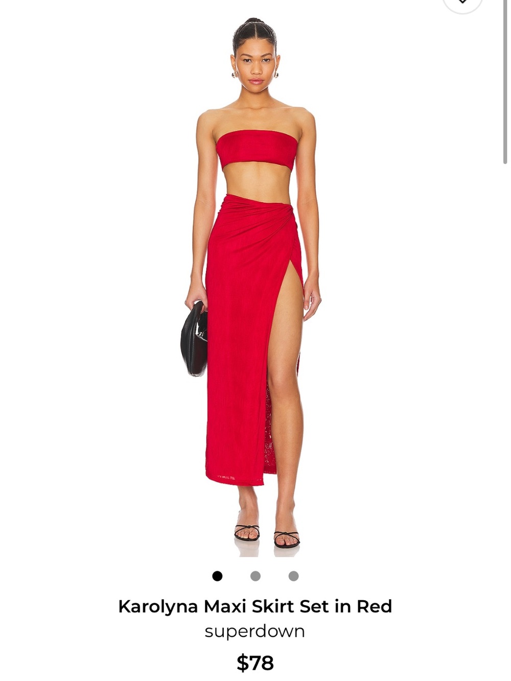 Revolve - Superdown - Karolyna Wrap Maxi Skirt in Red